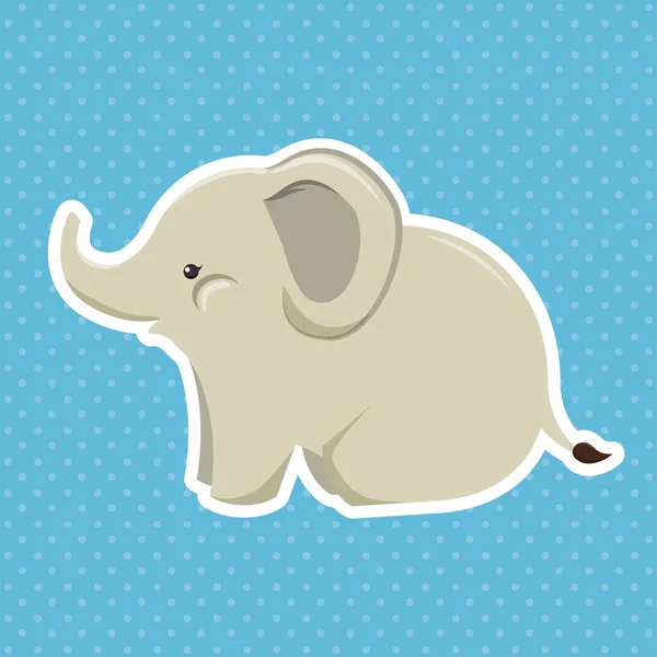 Icon elephant design isolated — Stock Vector