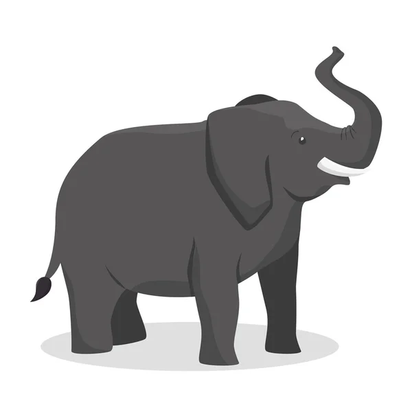 Ikone Elefant Design isoliert — Stockvektor