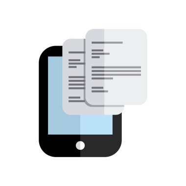 Smartphone teknoloji ile iş simgesi