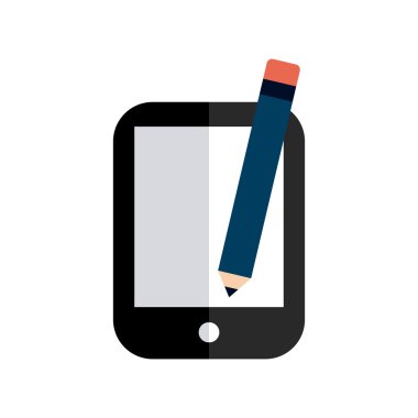 Smartphone teknoloji ile iş simgesi