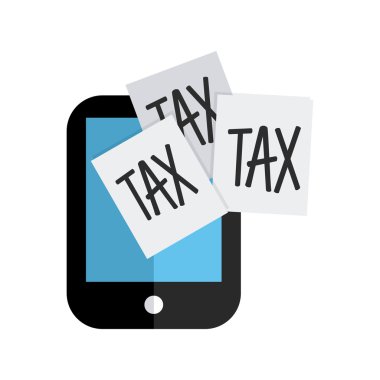 Smartphone teknoloji ile iş simgesi