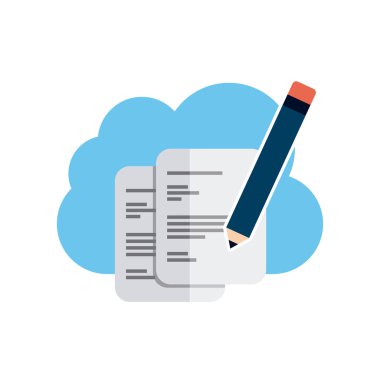 kağıt belgeleri ile iş simgesi