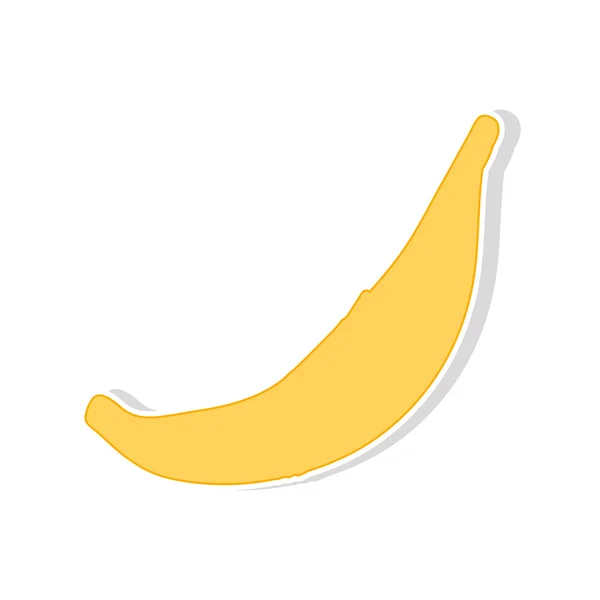 Gelbe Bananenfrucht — Stockvektor