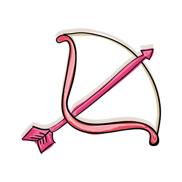 Arco rosa Cupido — Archivo Imágenes Vectoriales
