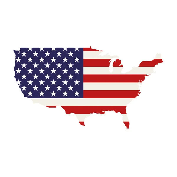 Usa mapa del país — Vector de stock