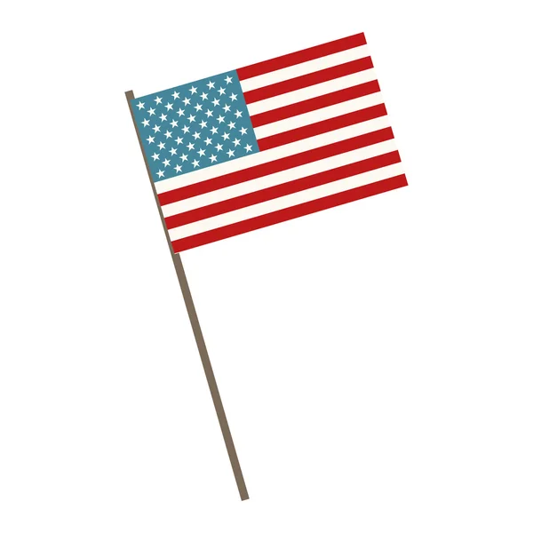 ΗΠΑ σημαία σύμβολο — Διανυσματικό Αρχείο