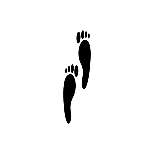 Pair of baby footprints — Stock Vector