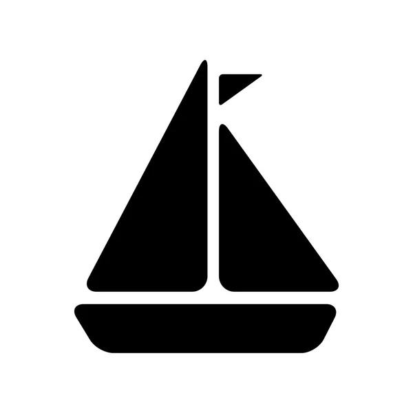 Segelbåt fartyget fordon — Stock vektor