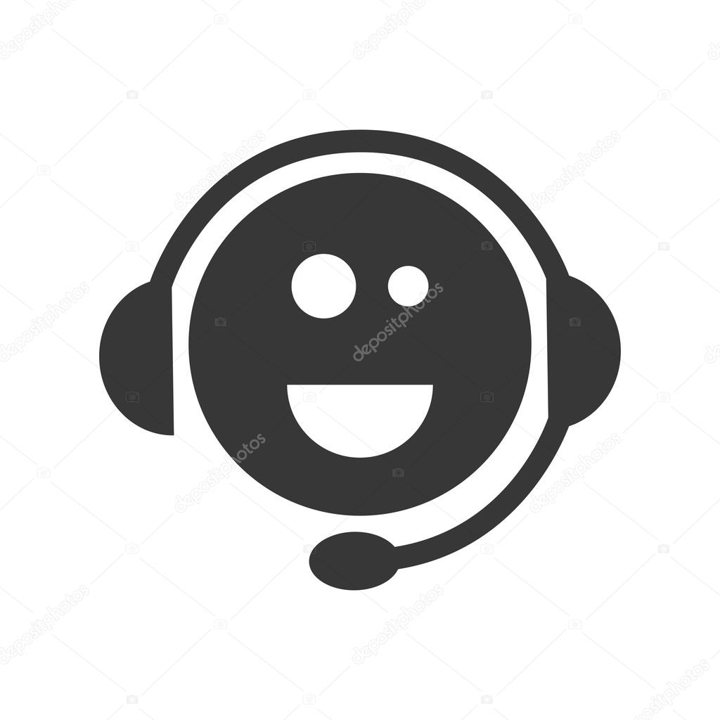 support headset face smiling