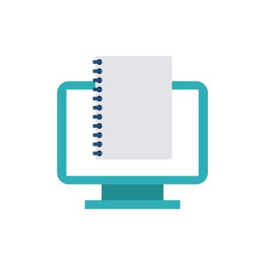 bilgisayar masaüstü monitörü seo simgesiyle