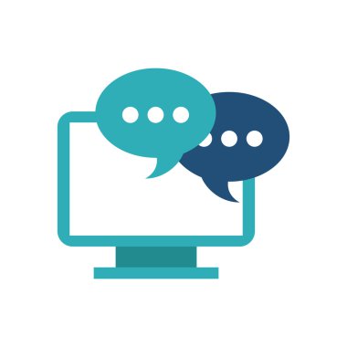 bilgisayar masaüstü monitörü seo simgesiyle