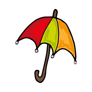 renkli açık şemsiye