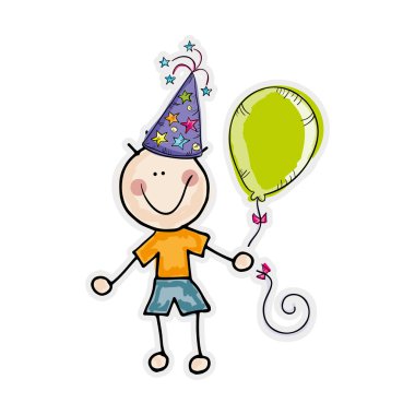 çocuk parti şapkası ile