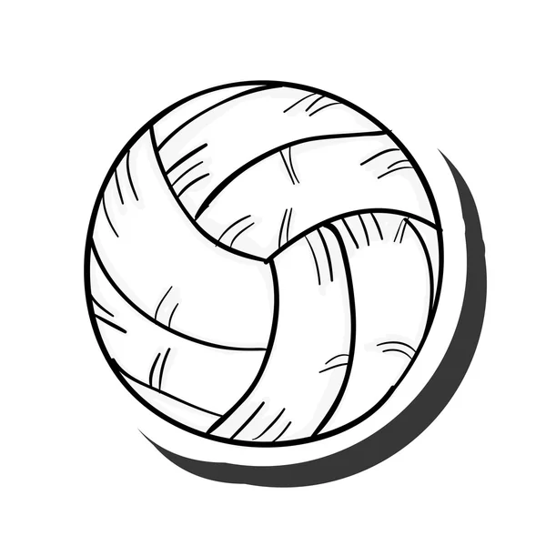 Sportovní volejbalový míč — Stockový vektor