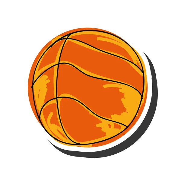 Basket sport bollen — Stock vektor