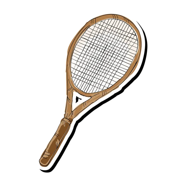Raqueta tenis deporte — Vector de stock