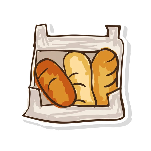 Pane panetteria cibo — Vettoriale Stock
