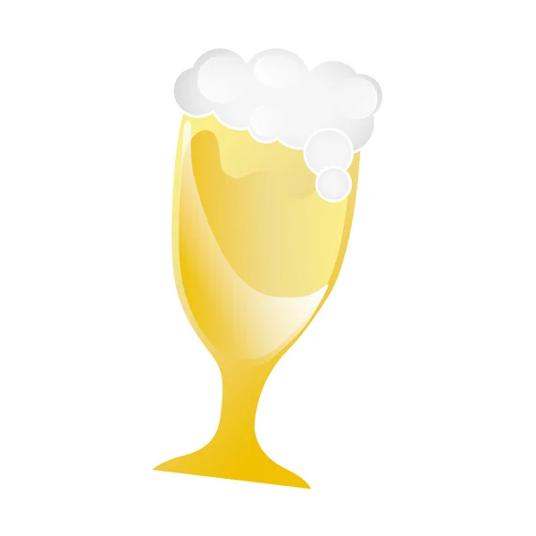 Пити пиво скла — стоковий вектор