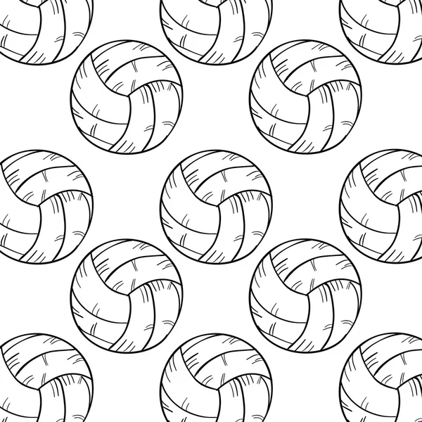 Volleyball balls background — Stock Vector