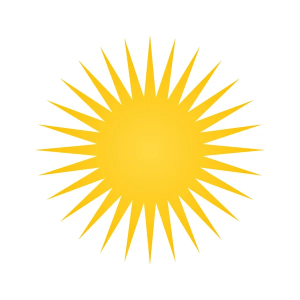 Jaune soleil forme — Image vectorielle