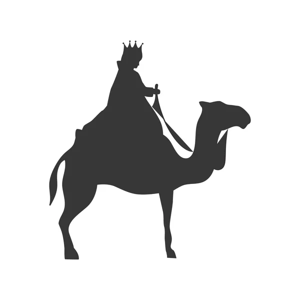 Magi avec chameau — Image vectorielle