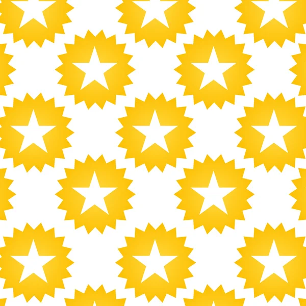 Gelber sternförmiger Hintergrund — Stockvektor