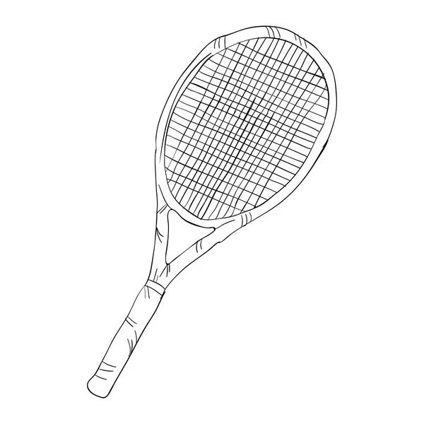 Raqueta tenis deporte — Archivo Imágenes Vectoriales