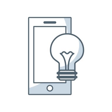 Smartphone teknoloji ile iş simgesi