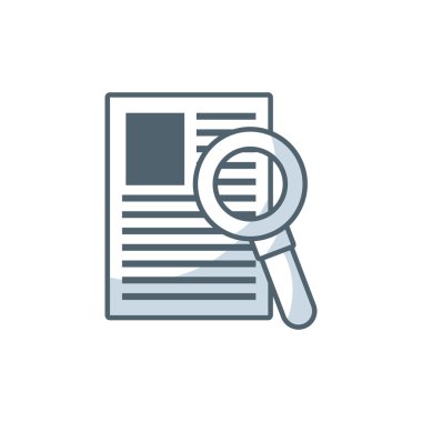 kağıt belgeleri ile iş simgesi