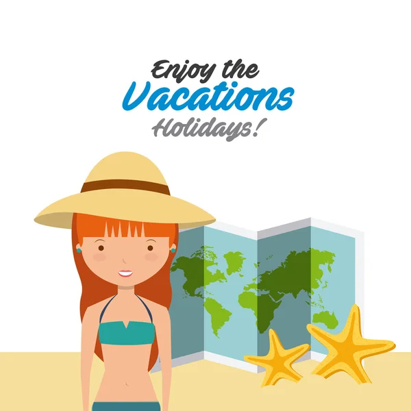 Cieszyć się wakacje wakacje — Wektor stockowy
