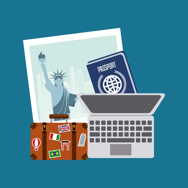 New york city vakantie — Stockvector