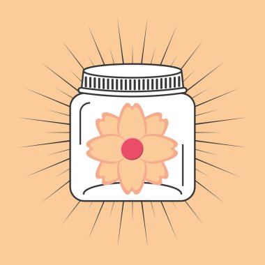 güzel mason kavanoza çiçek dekorasyonu ile