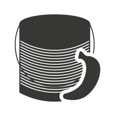 mason kavanoza tek renkli siluet konserve meyve