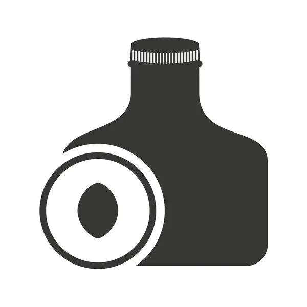 Fruchtflasche Silhouette Symbol — Stockvektor