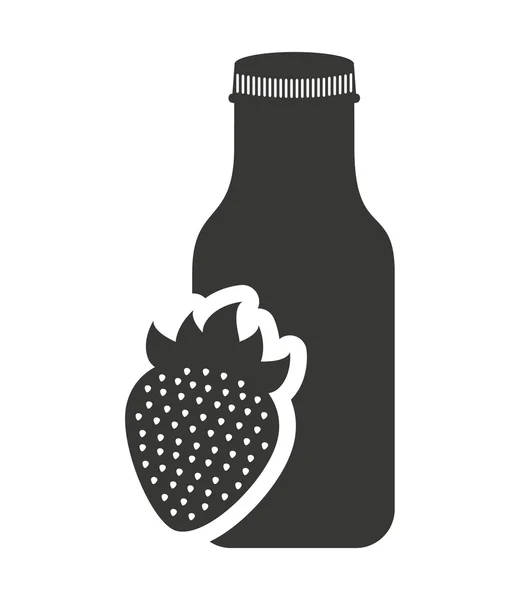 SAP fruit fles silhouet pictogram — Stockvector