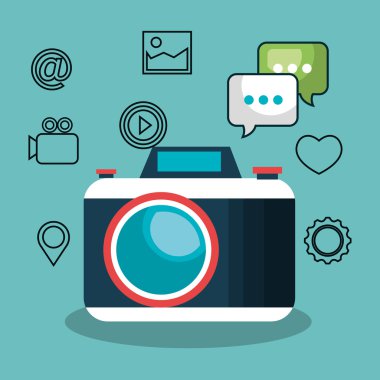 izole kamera sosyal medya tasarımı