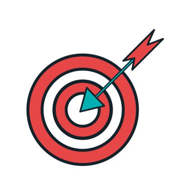 Hedef fikir düşünmek yaratıcılık tasarım