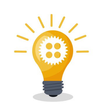 ampul fikir dişli yaratıcılık tasarım