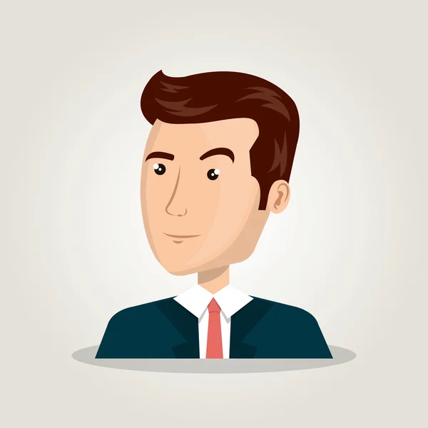 Cartoon man idee denk creativiteit ontwerp — Stockvector