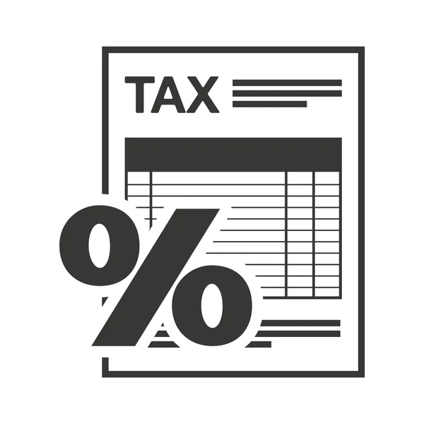 Φόρος receip έγγραφο σε χαρτί — Διανυσματικό Αρχείο