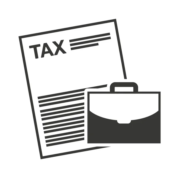 Documento em papel de receita fiscal — Vetor de Stock