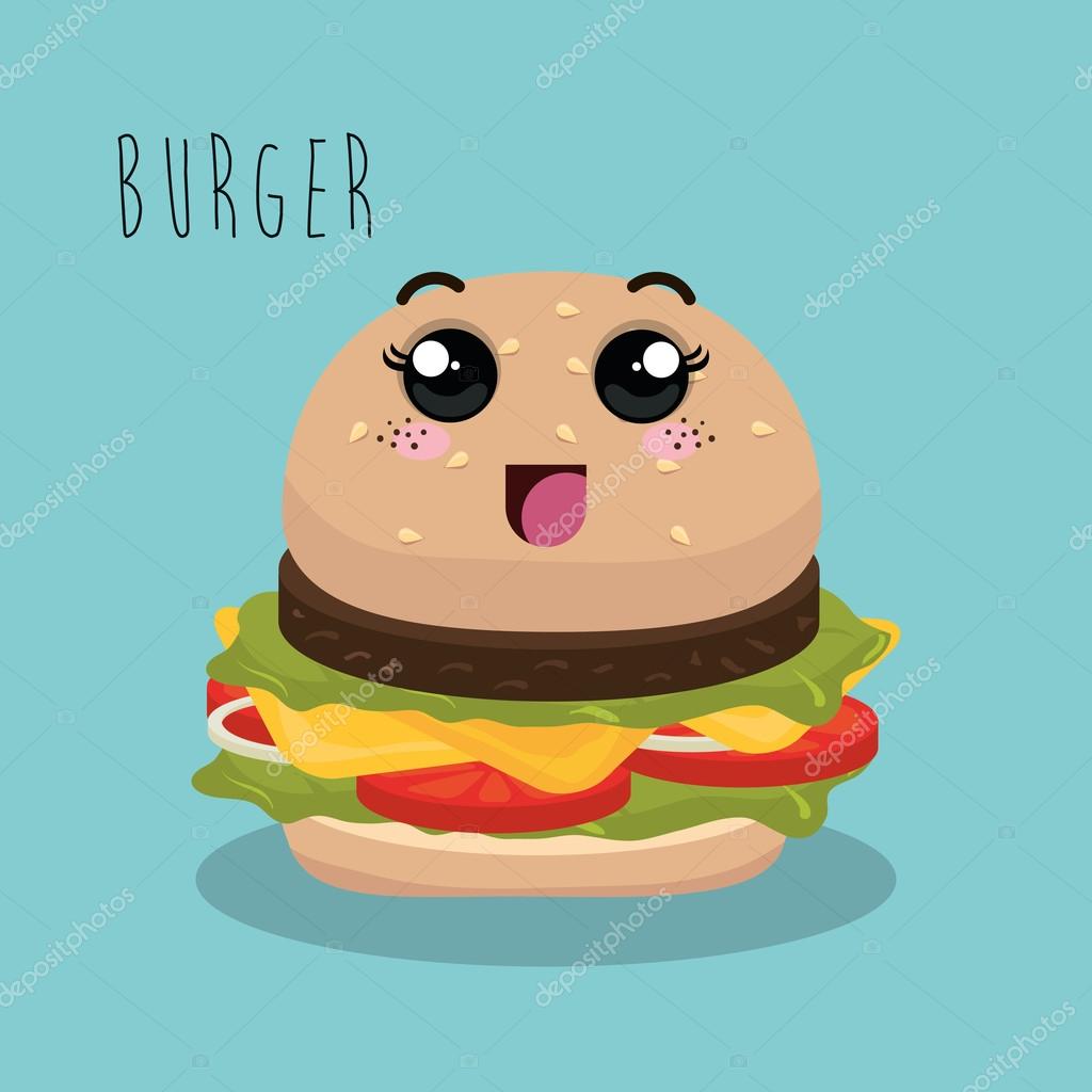 Ilustração vetorial de hambúrguer de comida para empresas de