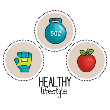 Spor konsept spor salonu sağlıklı yaşam tarzı tasarım