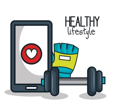 sağlıklı yaşam tarzı app eldiven halter tasarım