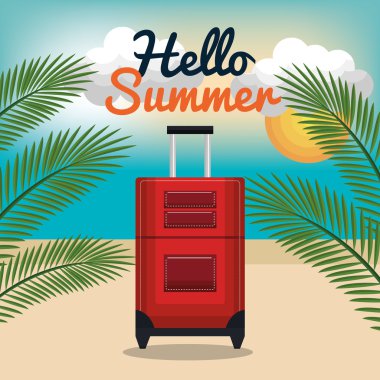 bavul Merhaba yaz tatil tasarım seyahat