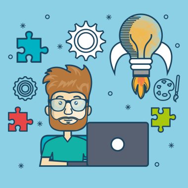 adam eğitim online laptop tasarım ile