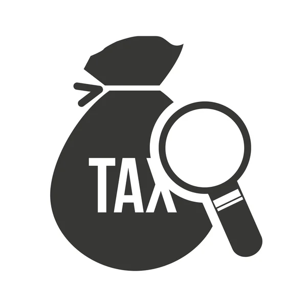 Επένδυση φόρος τσάντα χρημάτων — Διανυσματικό Αρχείο