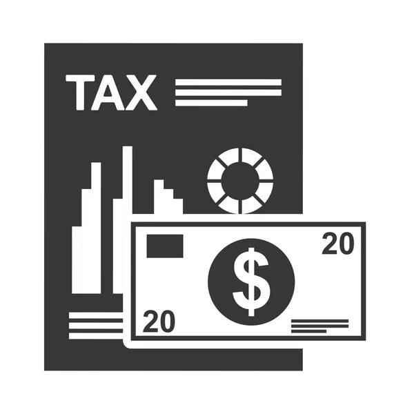 Fiscale receip papieren document — Stockvector