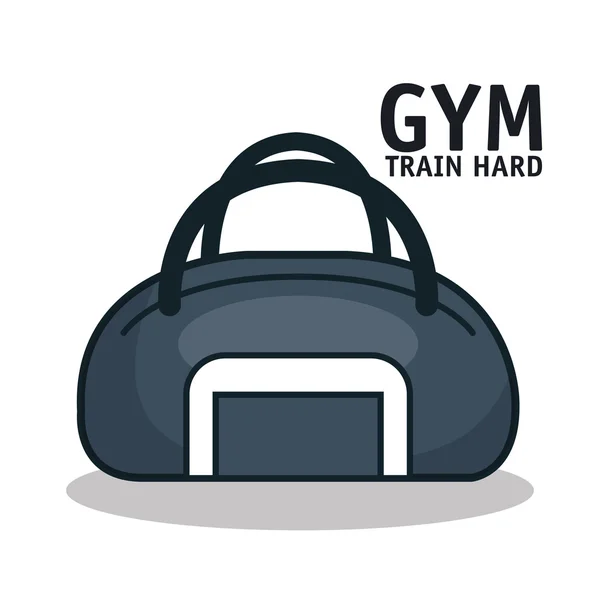 Icon sport bag gym design — Stock Vector
