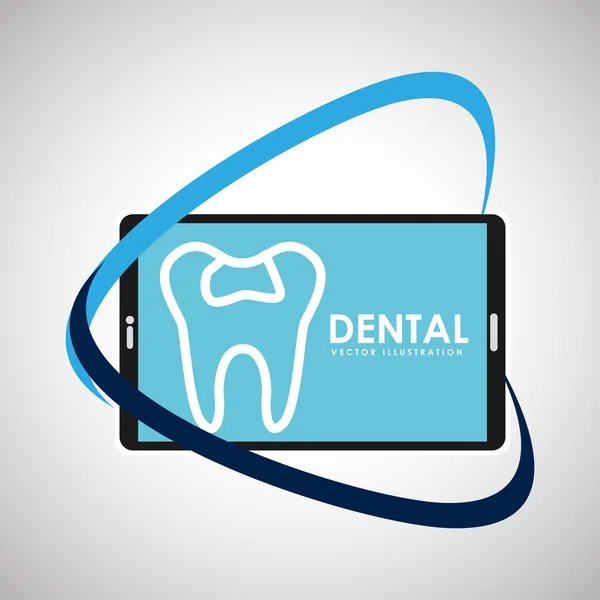 Dental healthcare online icon — Stock Vector